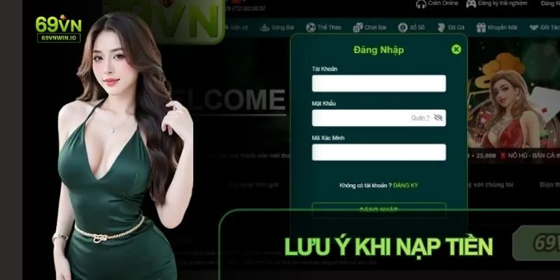 Bạn chỉ nên nạp tiền 69vn bằng USDT trên web chính thức
